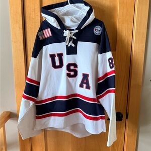 USA Hockey HERB BROOKS Hoodie with Patches ‘80
